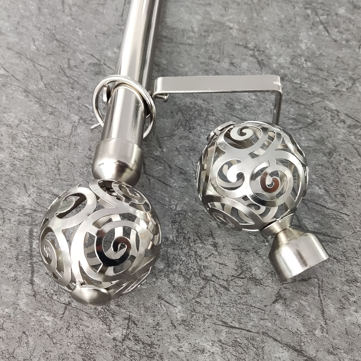 Factory Price Modern Metal Aluminum Alloy Eco-friendly Home Decoration Curtain Rod Set with Customized Length