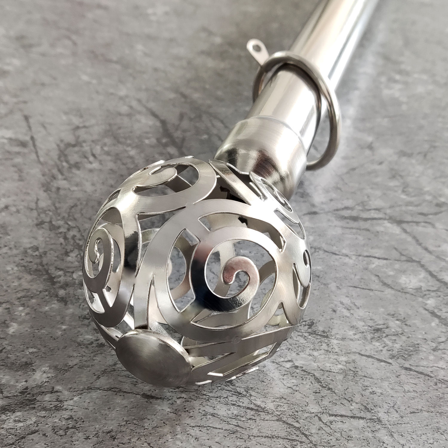 Factory Price Modern Metal Aluminum Alloy Eco-friendly Home Decoration Curtain Rod Set with Customized Length