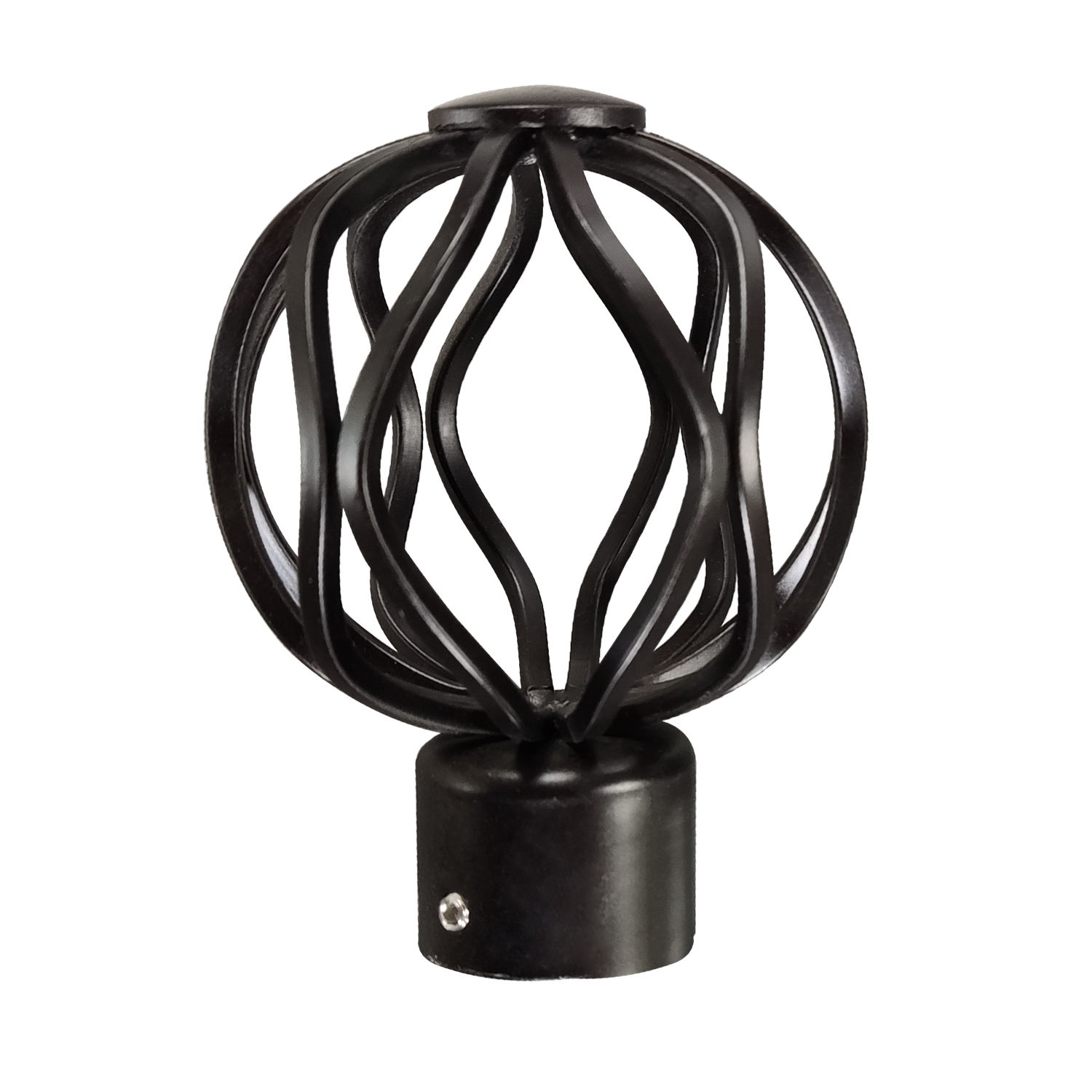 Modern Fashionable Single Extendable and Double Adjustable Metal Curtain Pole Set for Home Decorative Curtains