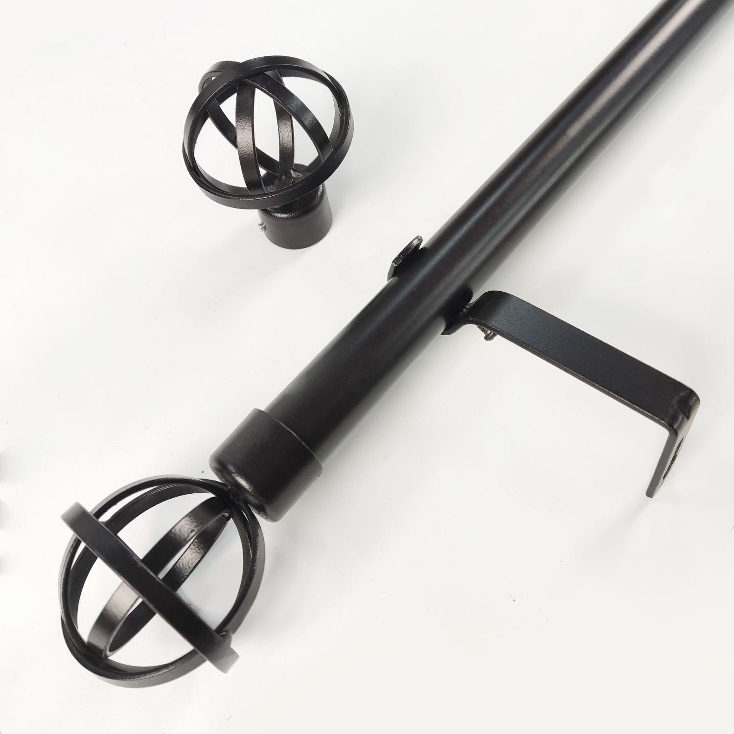 Factory Direct Supplier Extendable Single Double Curtain Rod Set Adjustable Curtain Rods