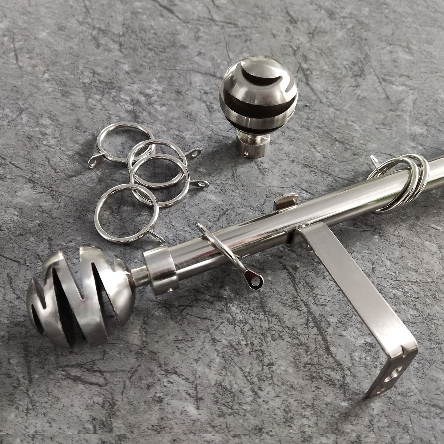 Hot Sale Manufacturer Factory Supply Modern Eco-friendly Aluminum Alloy Curtain Rod Pole Set for Windows Adjustable Curtain Rods