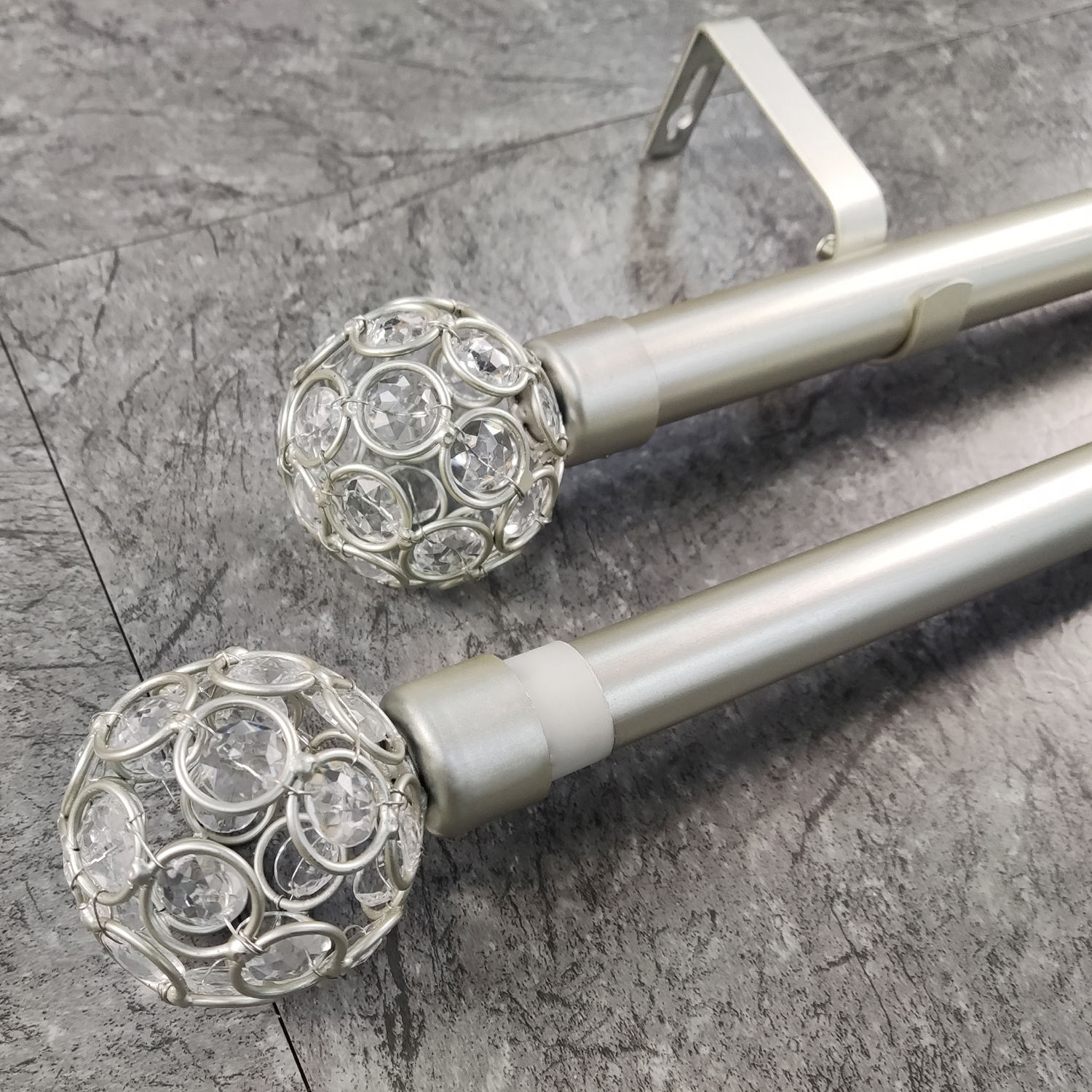 Customizable Modern Style Window Decorative Metal Curtain Rod and Pole Accessories Curtain Rods Sets Poles