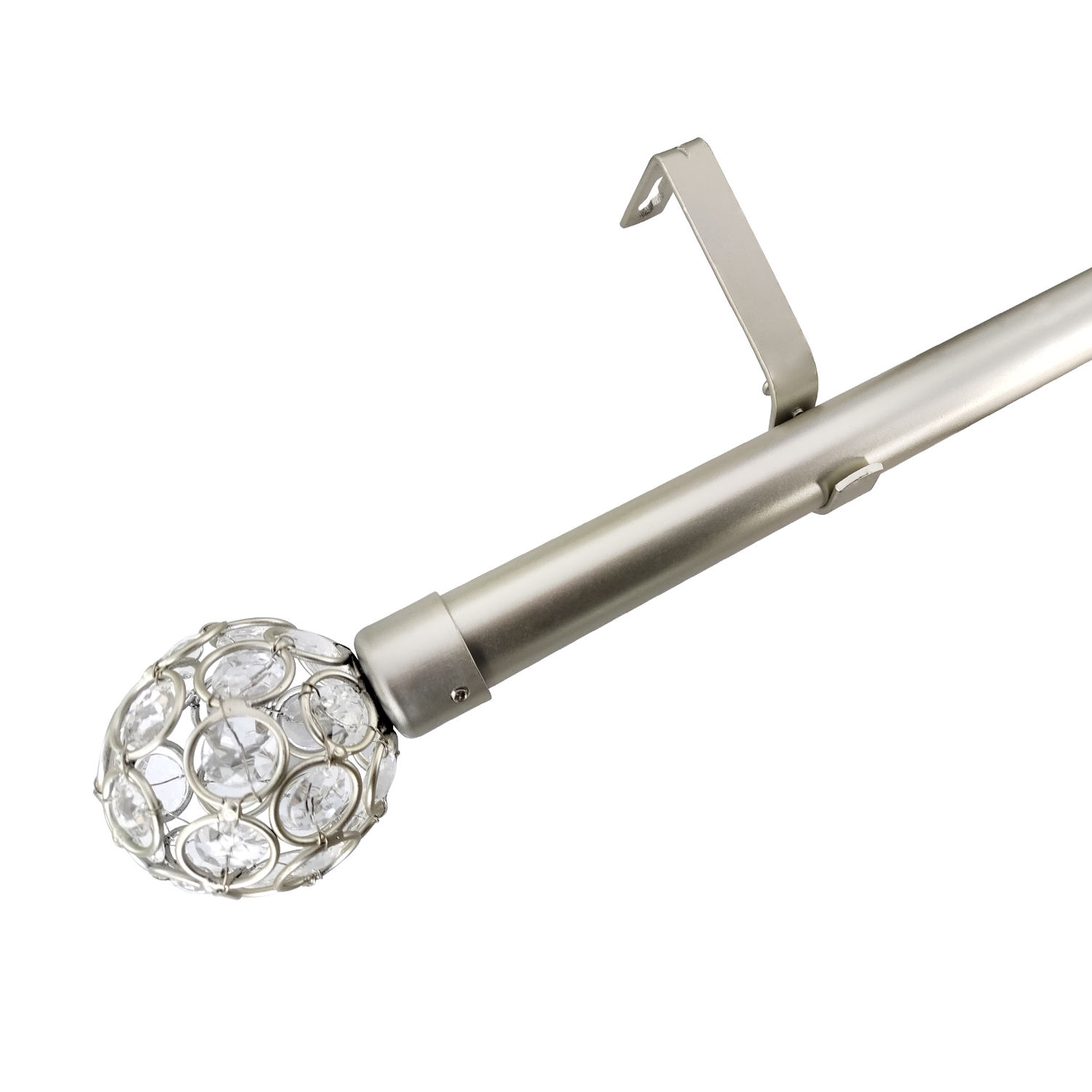 Customizable Modern Style Window Decorative Metal Curtain Rod and Pole Accessories Curtain Rods Sets Poles