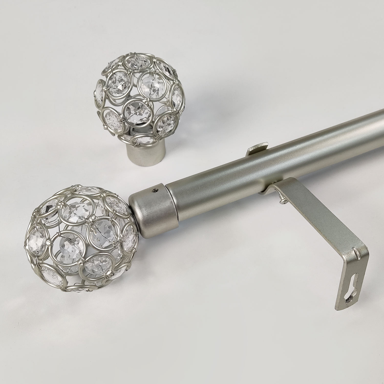 Customizable Modern Style Window Decorative Metal Curtain Rod and Pole Accessories Curtain Rods Sets Poles