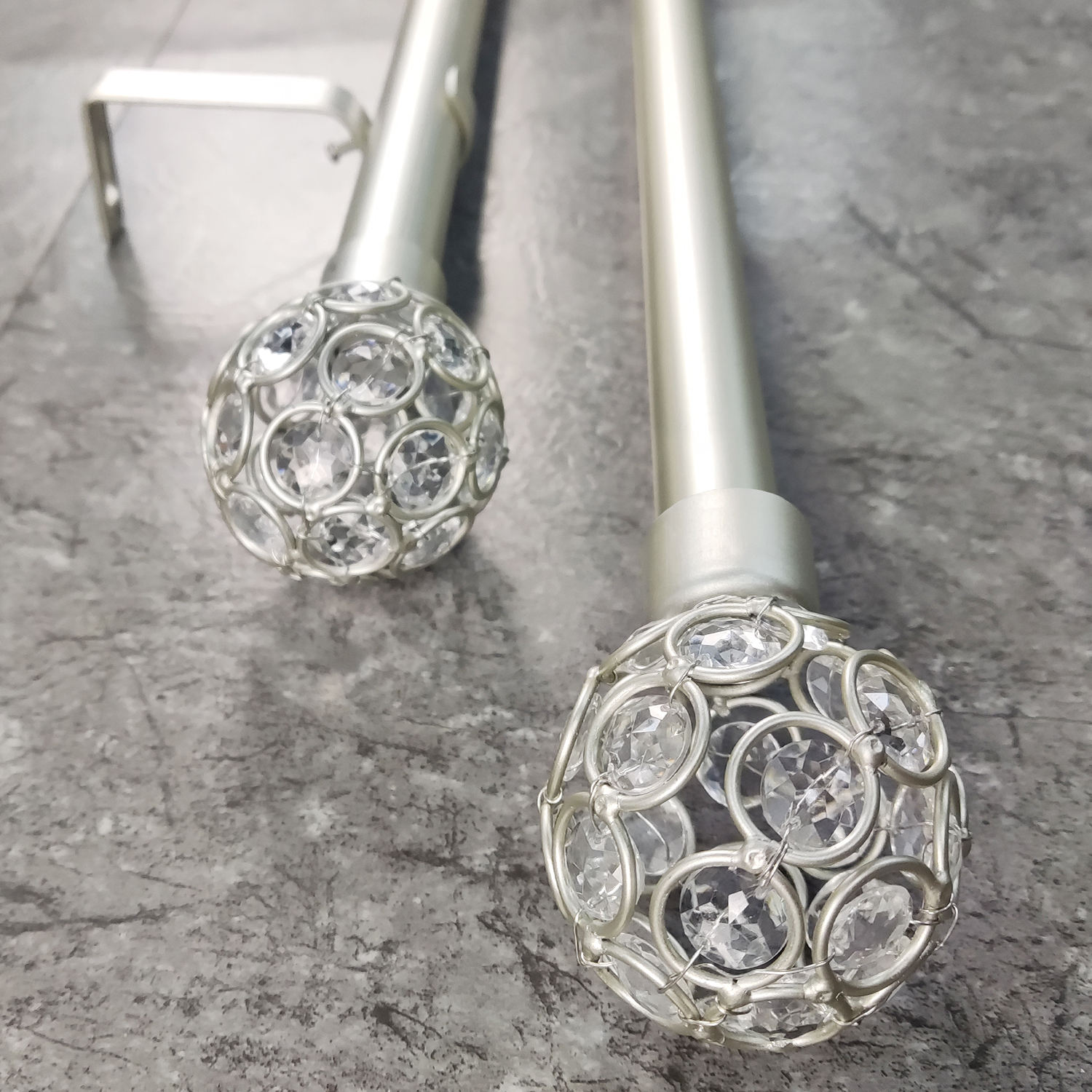 Customizable Modern Style Window Decorative Metal Curtain Rod and Pole Accessories Curtain Rods Sets Poles