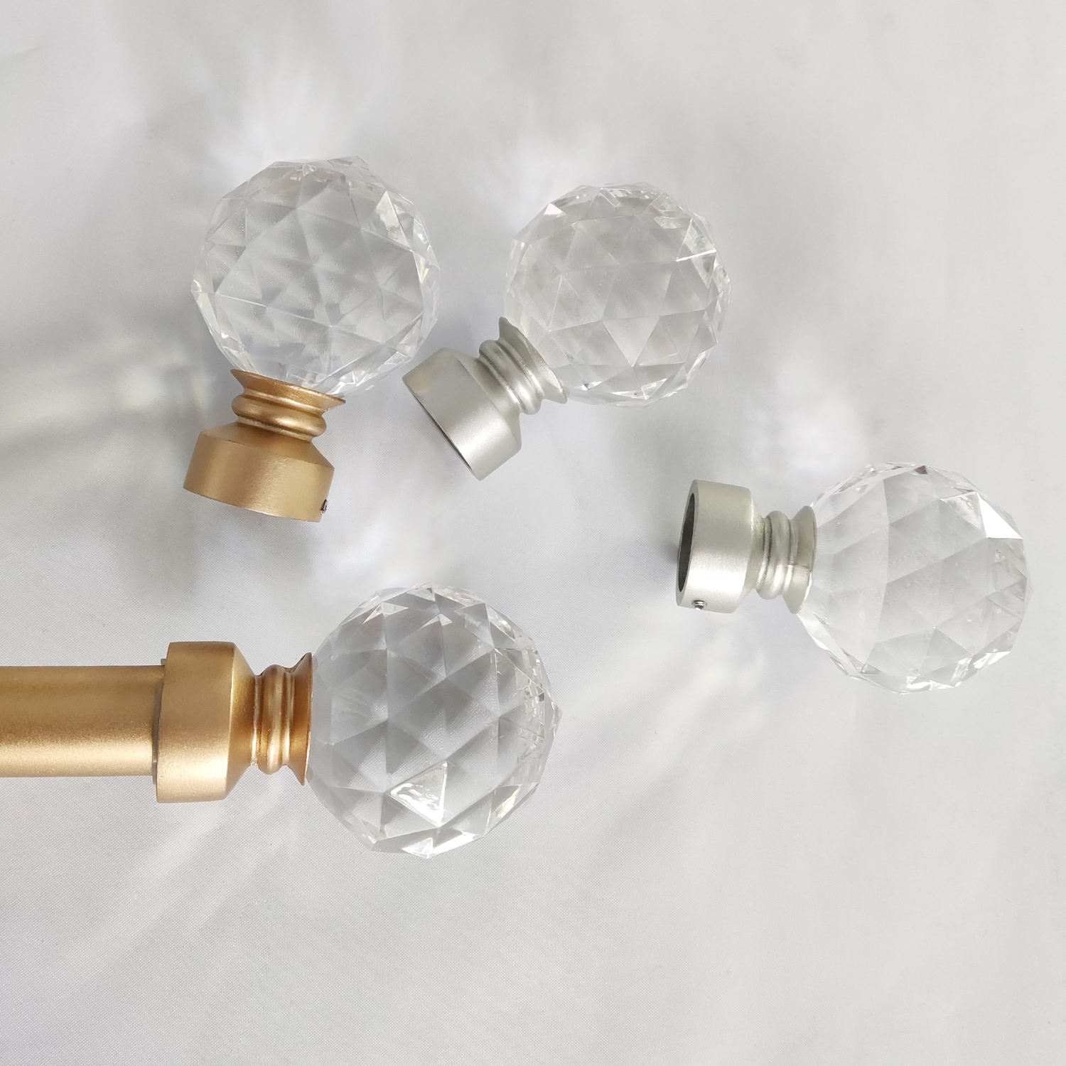 Factory Wholesale Curtain Poles Home Decorative Curtain Hardware Curtain Rod Set