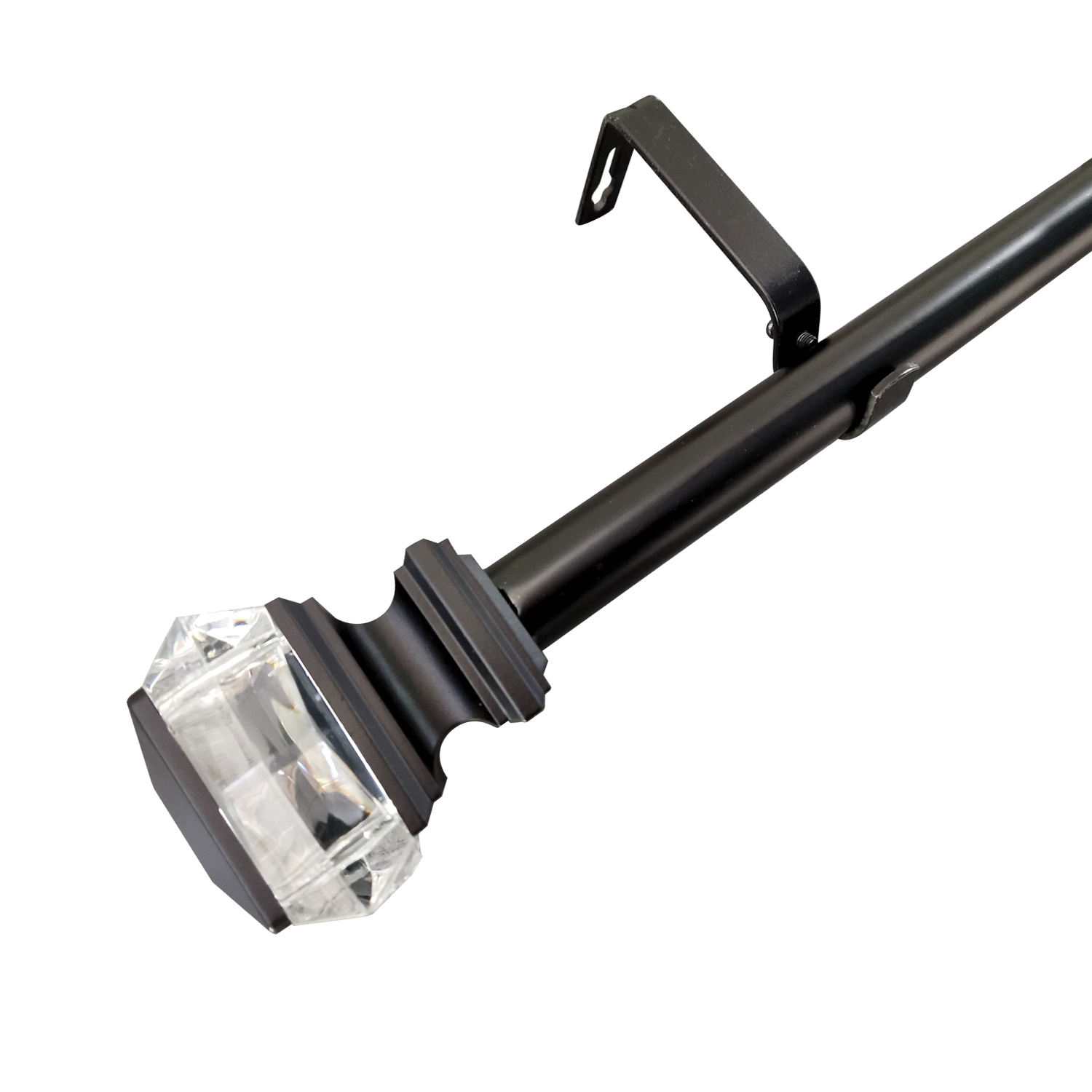 Customizable Adjustable Metal Head Finials Accessory Decorative Eco-friendly Curtain Rod Adjustable Extendable Curtain Poles