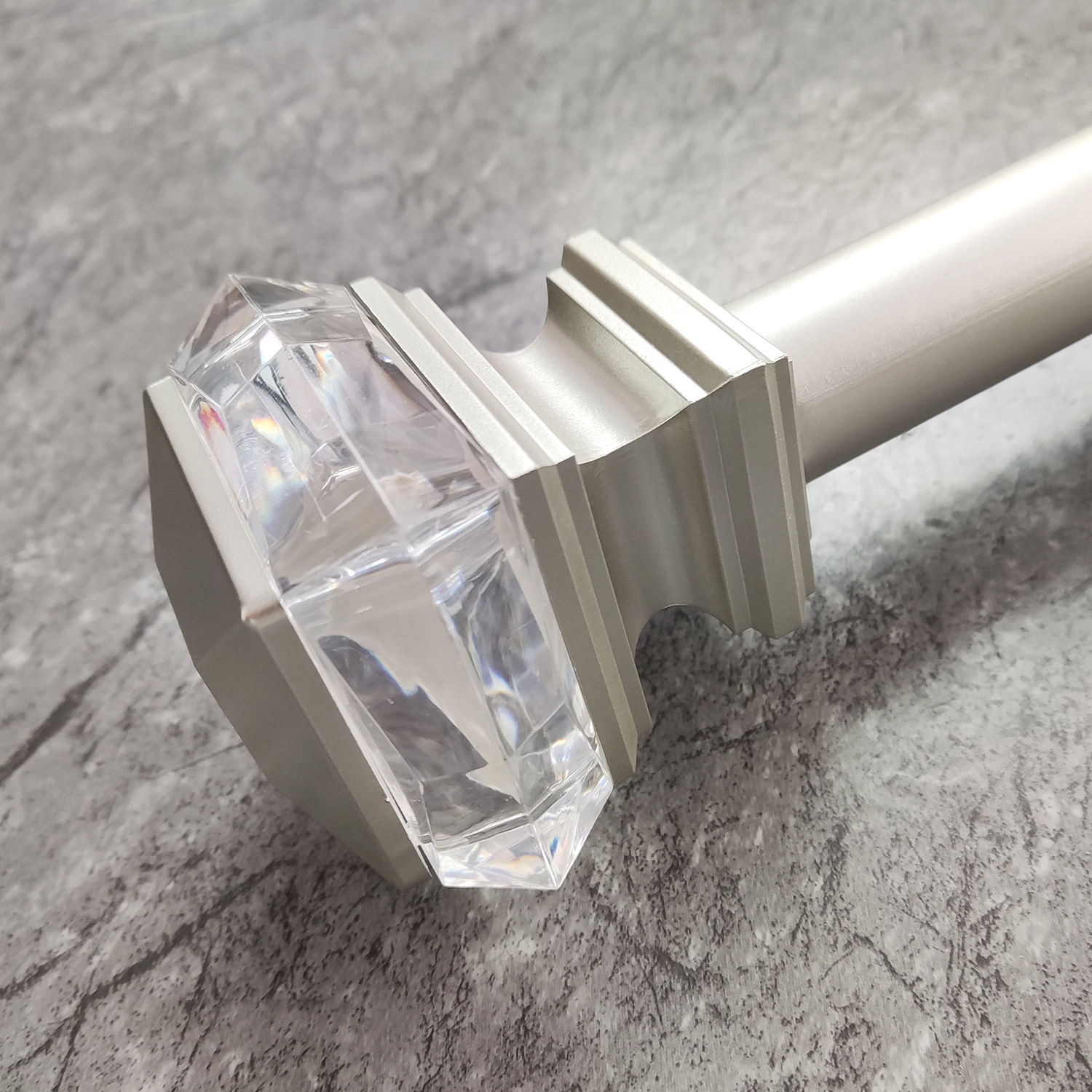 Customizable Adjustable Metal Head Finials Accessory Decorative Eco-friendly Curtain Rod Adjustable Extendable Curtain Poles