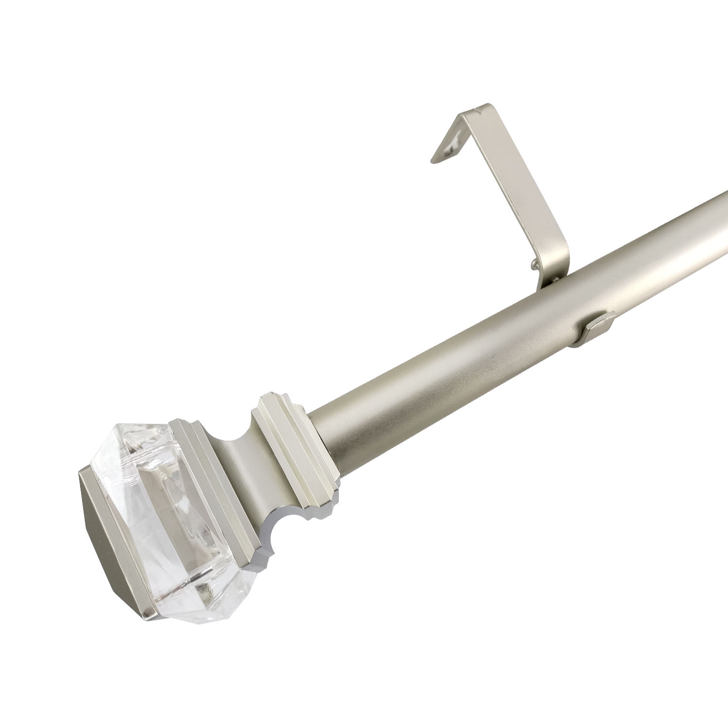 Customizable Adjustable Metal Head Finials Accessory Decorative Eco-friendly Curtain Rod Adjustable Extendable Curtain Poles