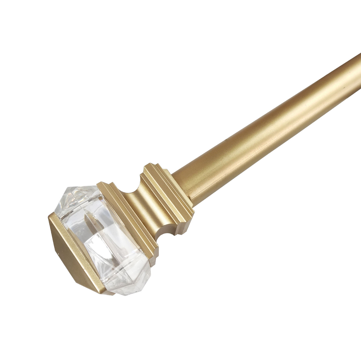 Customizable Adjustable Metal Head Finials Accessory Decorative Eco-friendly Curtain Rod Adjustable Extendable Curtain Poles