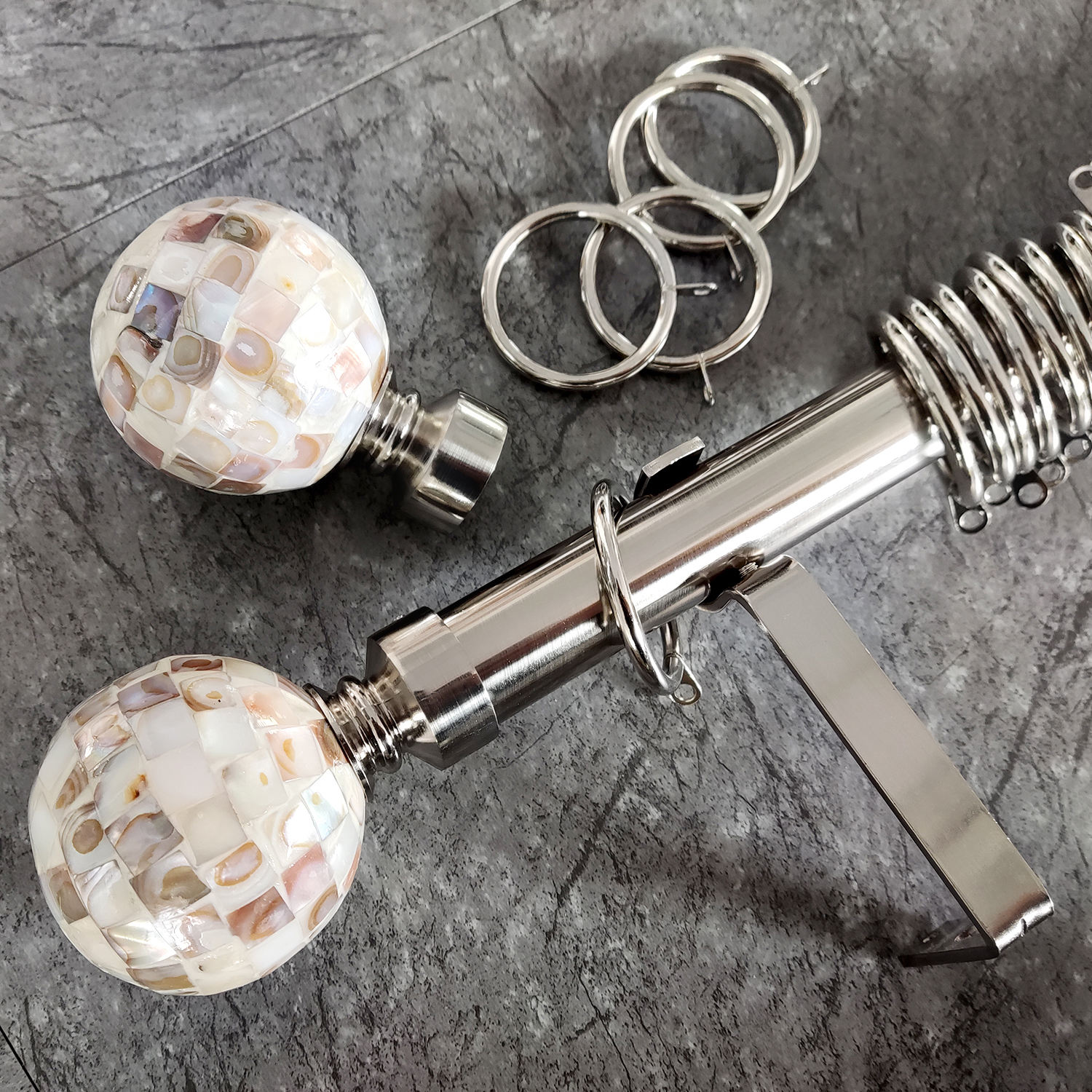 Home Window Accessories Decoration Fashion Crystal Curtain Rod Set Window Curtain Rods Drapery Rods Set