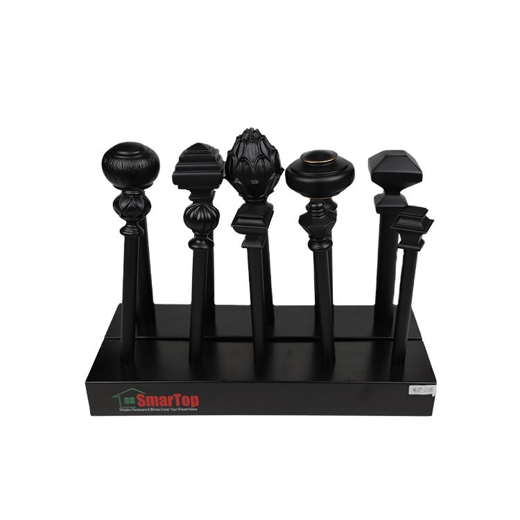 Wholesale Mainstays Modern Design Decorative Resin Oval Finials Steel Children's Curtain Rod Tension Adjustable Features