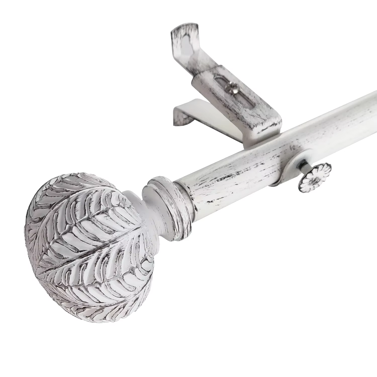 Hot Sale Traditional Style Metal Curtain Rod with Window Decorative Hardware Finial and Rod Head