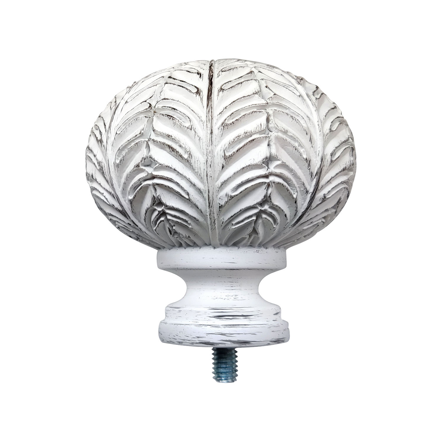 Hot Sale Modern Design Resin Curtain Accessory Rod with Finial Factory Wholesale for Decorative Curtains