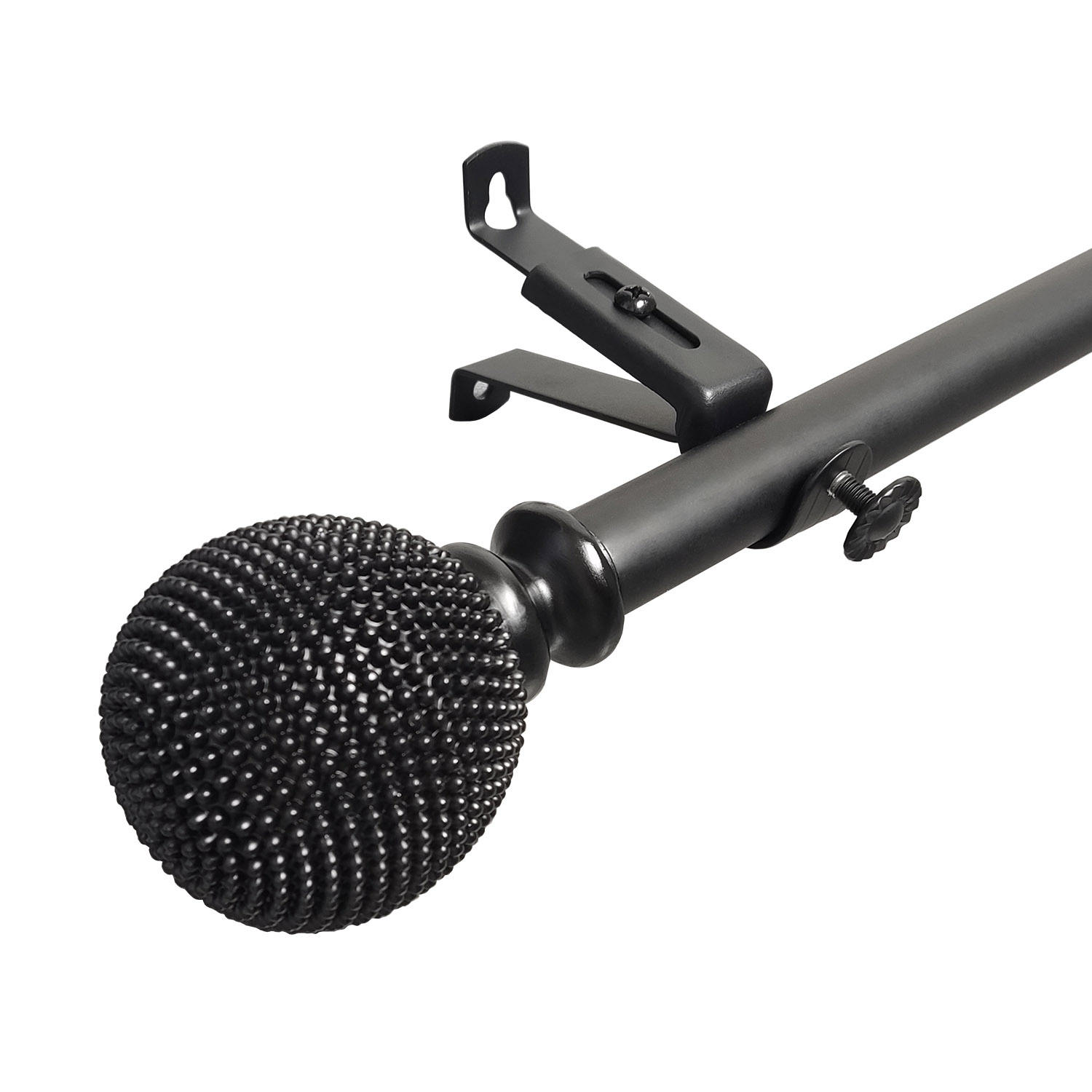 High Quality Extendable Double Curtain Rod Pole Sets Aluminum Window Accessories Good Quality Modern Metal Rails Window Curtains