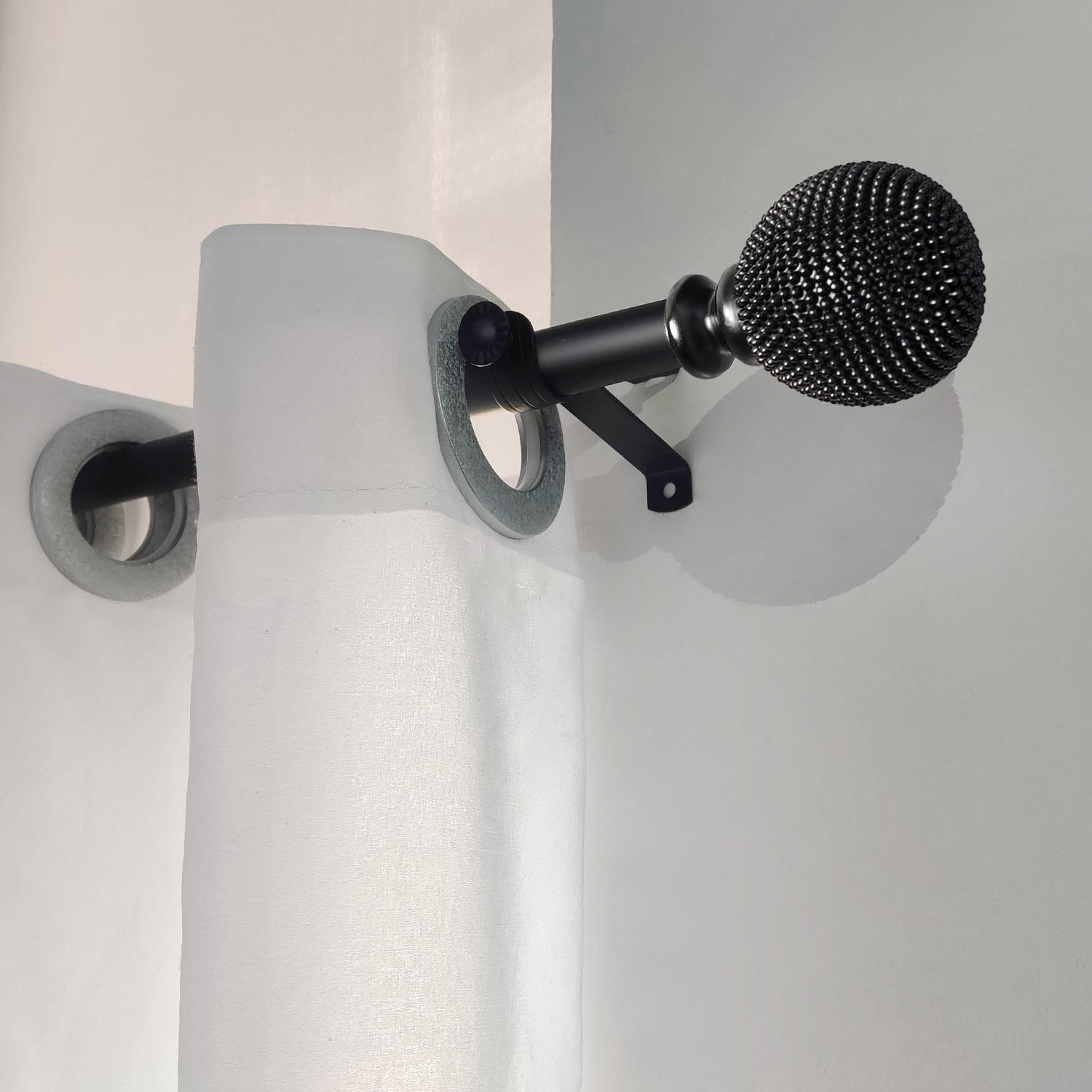 High Quality Extendable Double Curtain Rod Pole Sets Aluminum Window Accessories Good Quality Modern Metal Rails Window Curtains