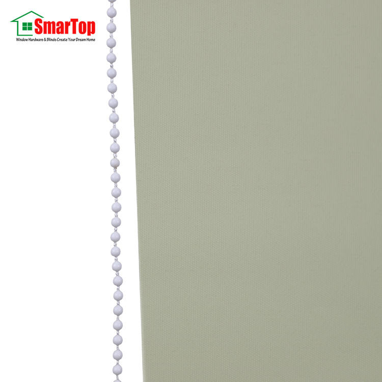 High Quality Polyester Translucent Semi-Blackout Manual Roller Blinds for Windows Green Blue White Window Shades Free Sample