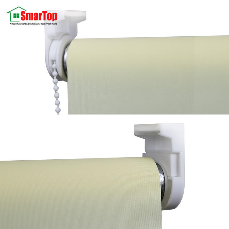 High Quality Polyester Translucent Semi-Blackout Manual Roller Blinds for Windows Green Blue White Window Shades Free Sample