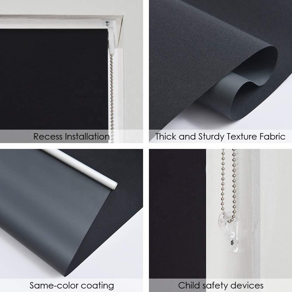 Elegant Modern Double Roller Blind for Living Room Windows Waterproof Blackout Fabric Shades Curtain Blinds