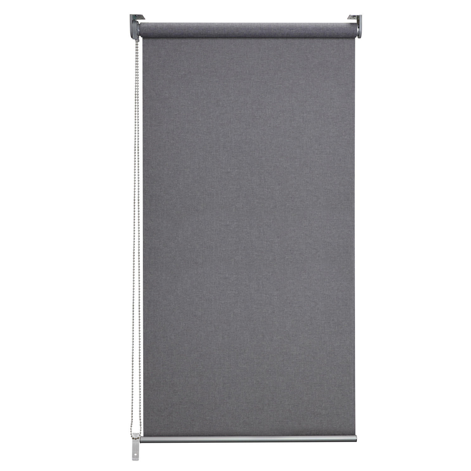 Factory Price Persiana Customized Light Grey Single Layer Built-In Modern Polyester Roller Blind with Free Sample for Window