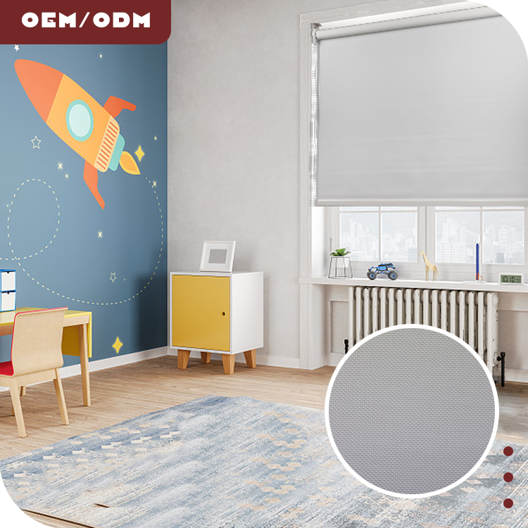 Modern Custom Blackout Motorized Roller Blinds Wholesale Home Office Bedroom Window Manual Windproof Roller Blind Free Sample