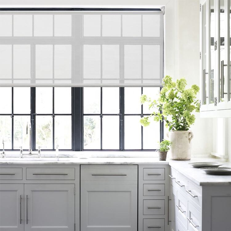 Wholesale Classic Design Vertical Solar Roller Blinds Blackout Translucent Soft Sunlight Fabric Window Shade Free Sample Plain