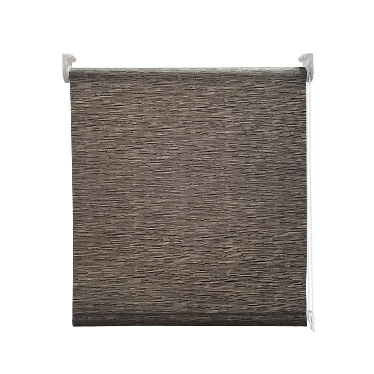 Wholesale Translucent Brown Vertical Roller Blinds Manual Waterproof Polyester Roll-up Window Curtain Shade