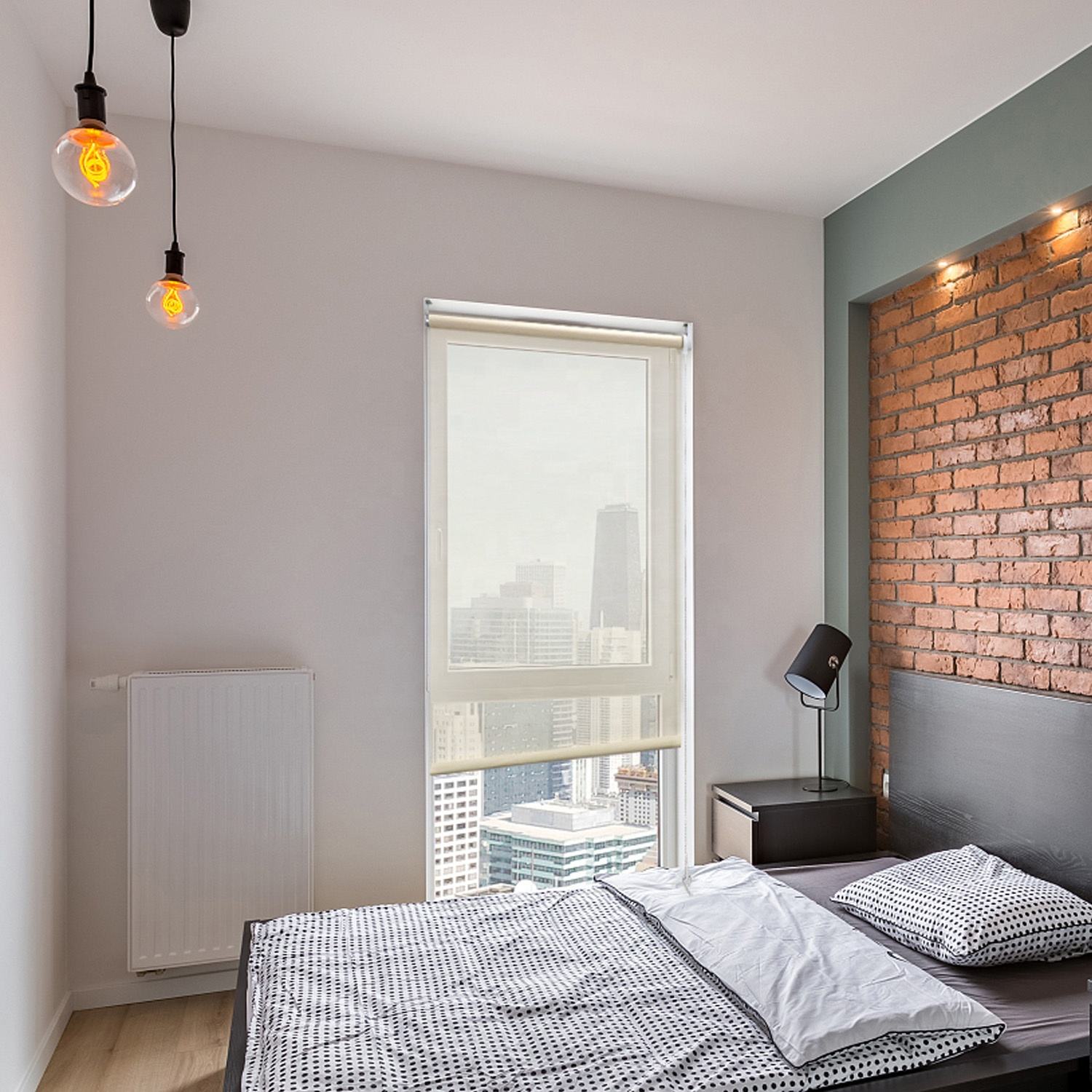 High Quality Custom Small Window Roller Blinds Wholesale Manual Shades Yellow White Built-in Installation Free Sample Plain