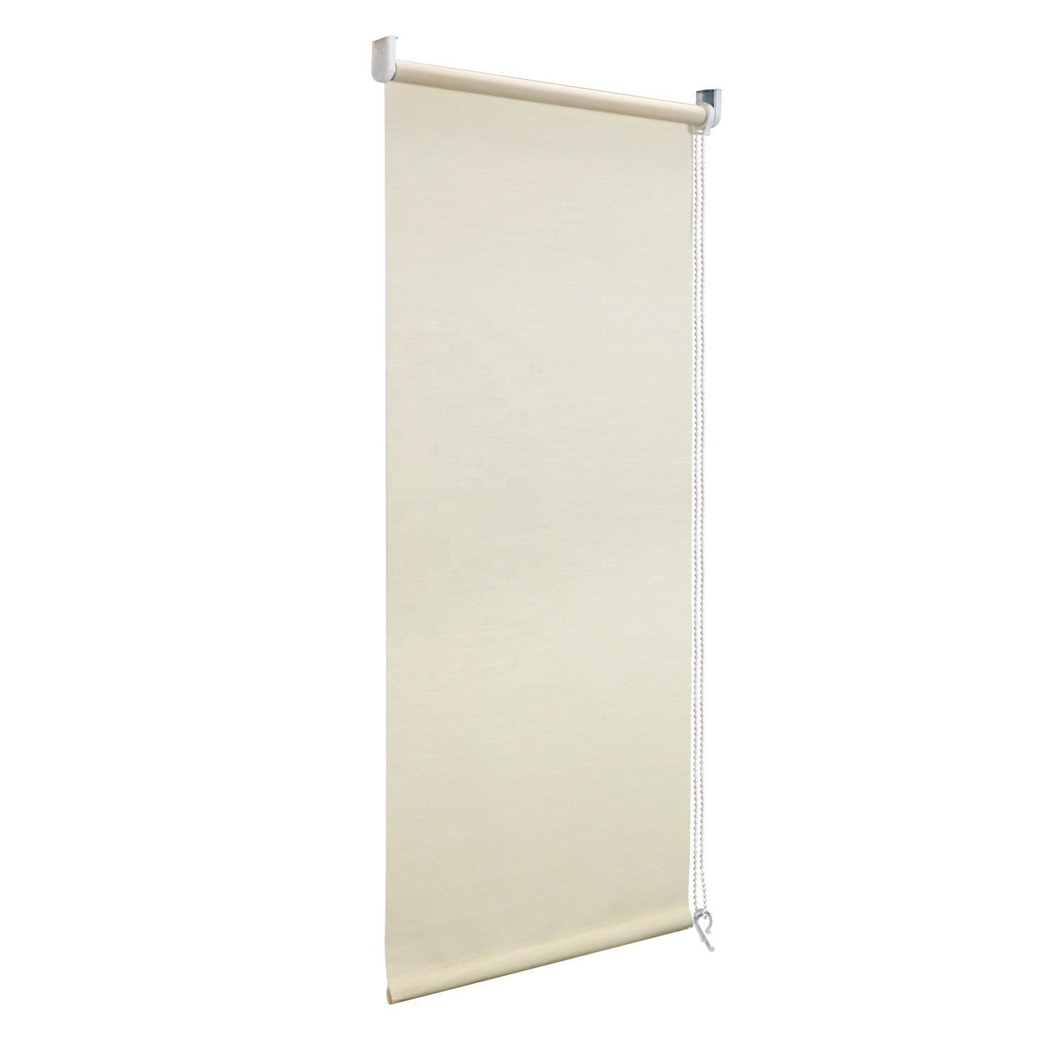High Quality Custom Small Window Roller Blinds Wholesale Manual Shades Yellow White Built-in Installation Free Sample Plain