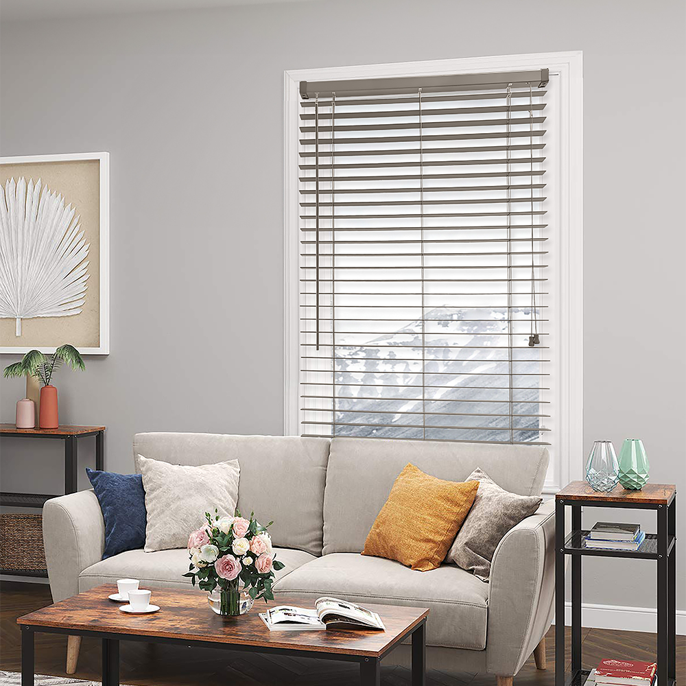 Eco-Friendly Custom Color Blackout Venetian Blind Waterproof Window Shades French Windows Built-in Fabric Factory Wholesale