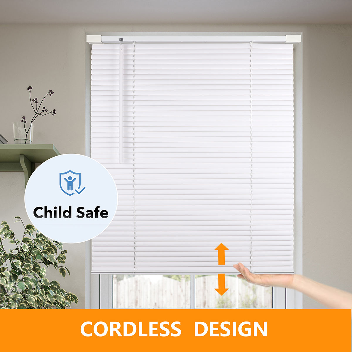 Custom Modern 25mm Venetian Blinds Horizontal Pattern Plain Technique Rope Format Blinds Shades Shutters for Windows