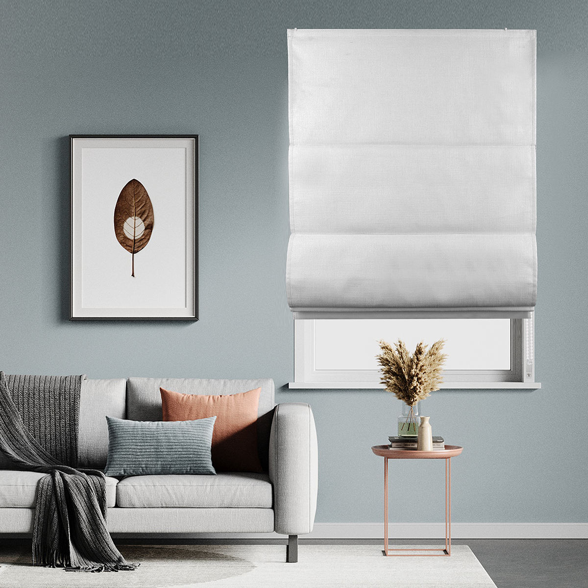 High Quality Factory Supply Price Semi Blackout Fabric Easy to Install Roman Blinds for Window Bedrooms