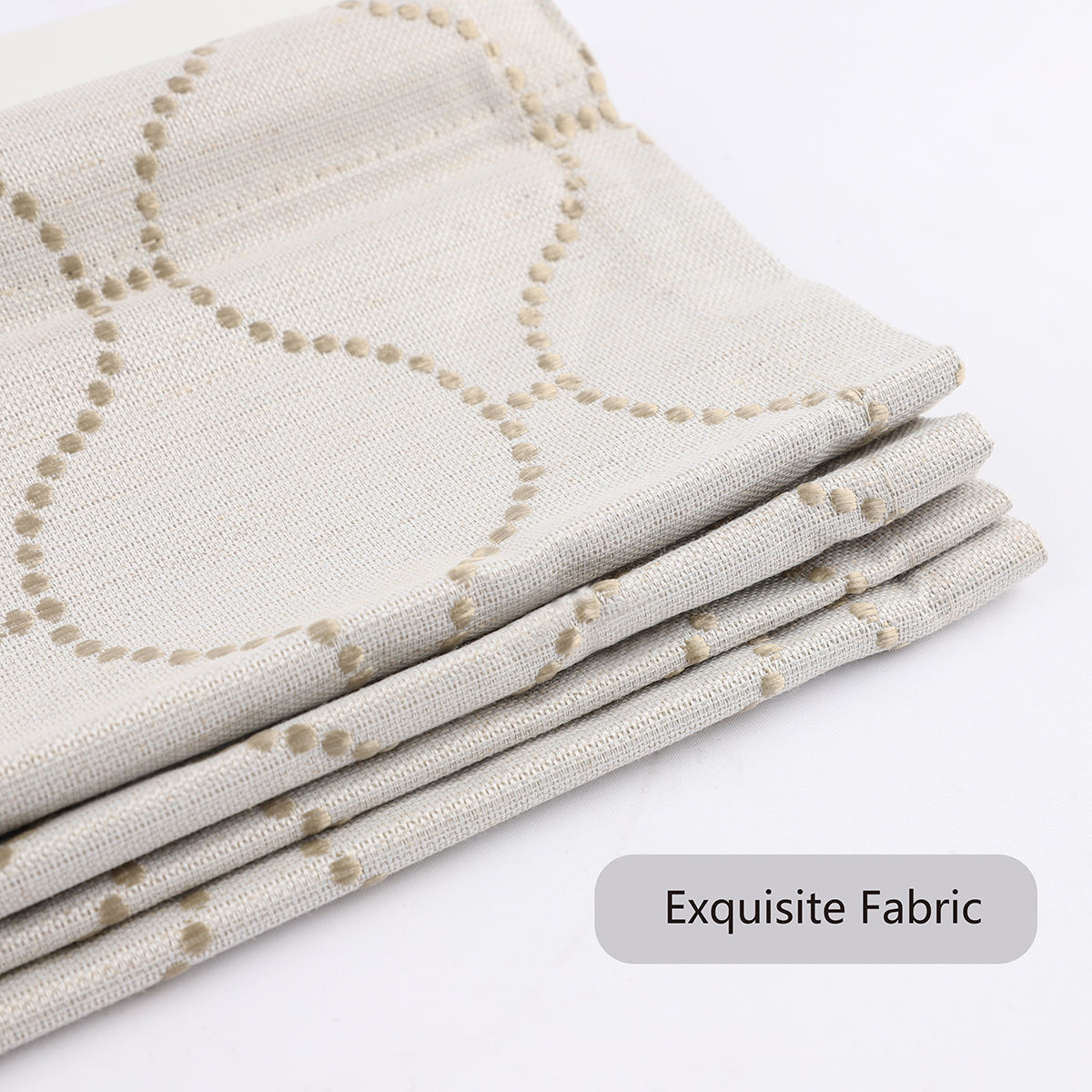 New Design High Quality Patterned Fabric 100%room Darkening Manual Smooth Lift Roman Blinds for Windows Bedroom