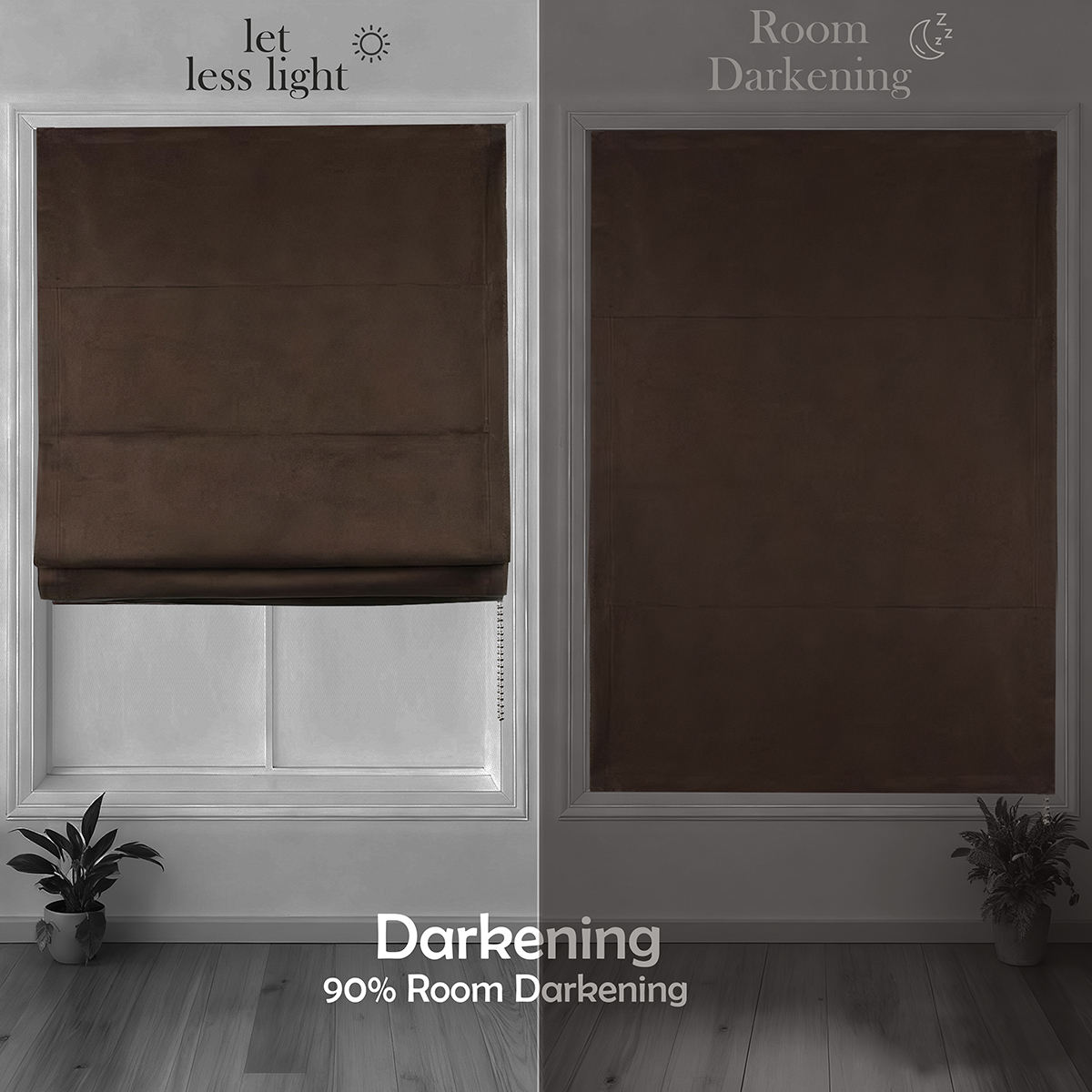 Modern Fashion Custom Made Roman Shades Easy Built-in Installation Blackoutl Fabric for Bedroom Plain Technique Roman Blinds