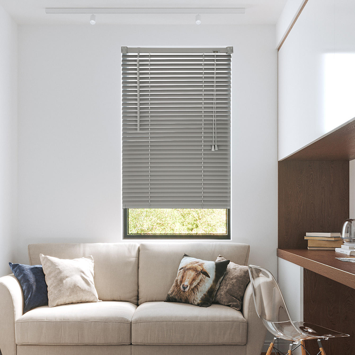 High Quality 25mm PVC Pleated Venetian Blinds Eco-Friendly Cordless Window Shutter Blackout Fabric for Office or Home Use