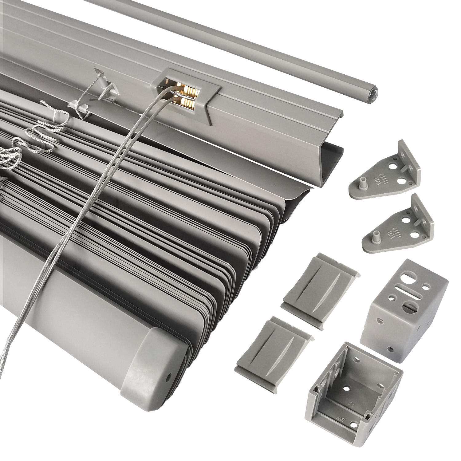 High Quality 25mm PVC Pleated Venetian Blinds Eco-Friendly Cordless Window Shutter Blackout Fabric for Office or Home Use