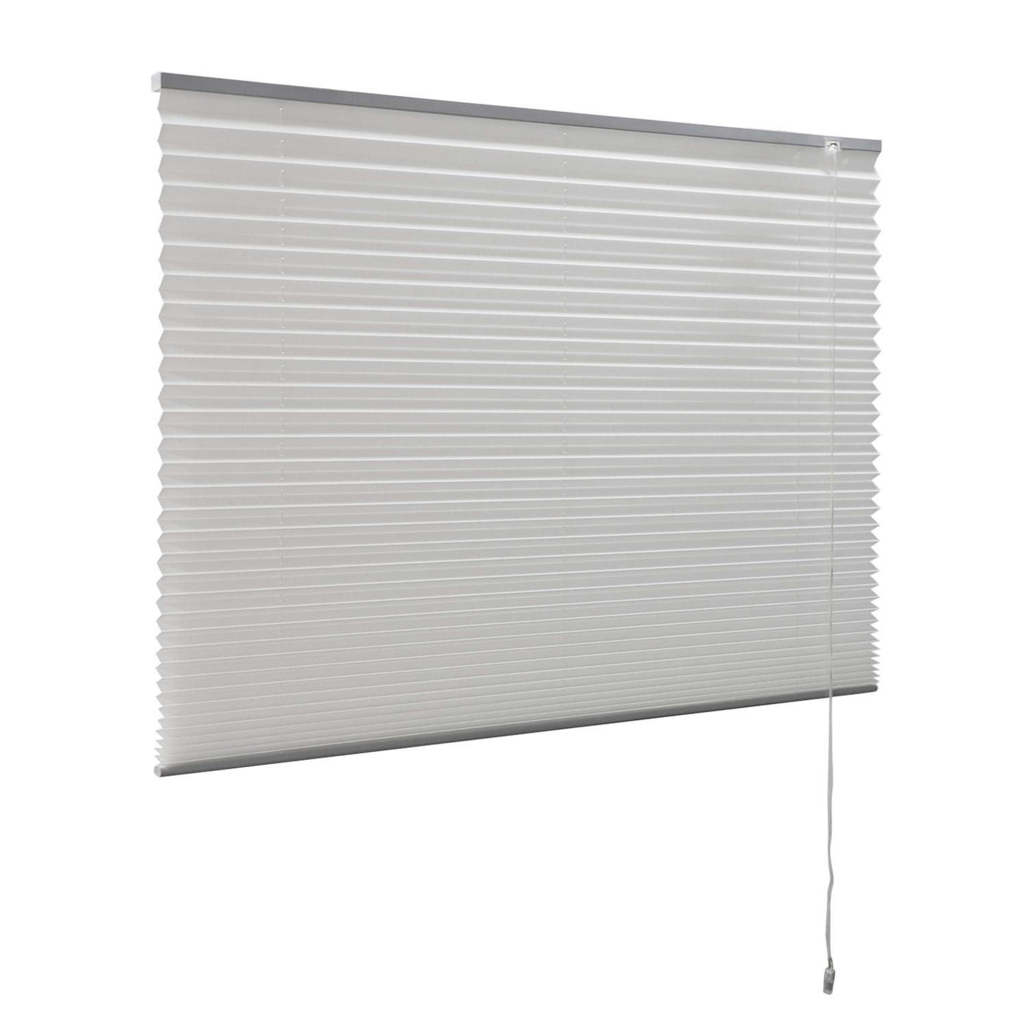 Custom White and Semi Blackout Translucent UV Resistant Pleated Blinds Window Shades Manual Control Plissee Shades for Skylight