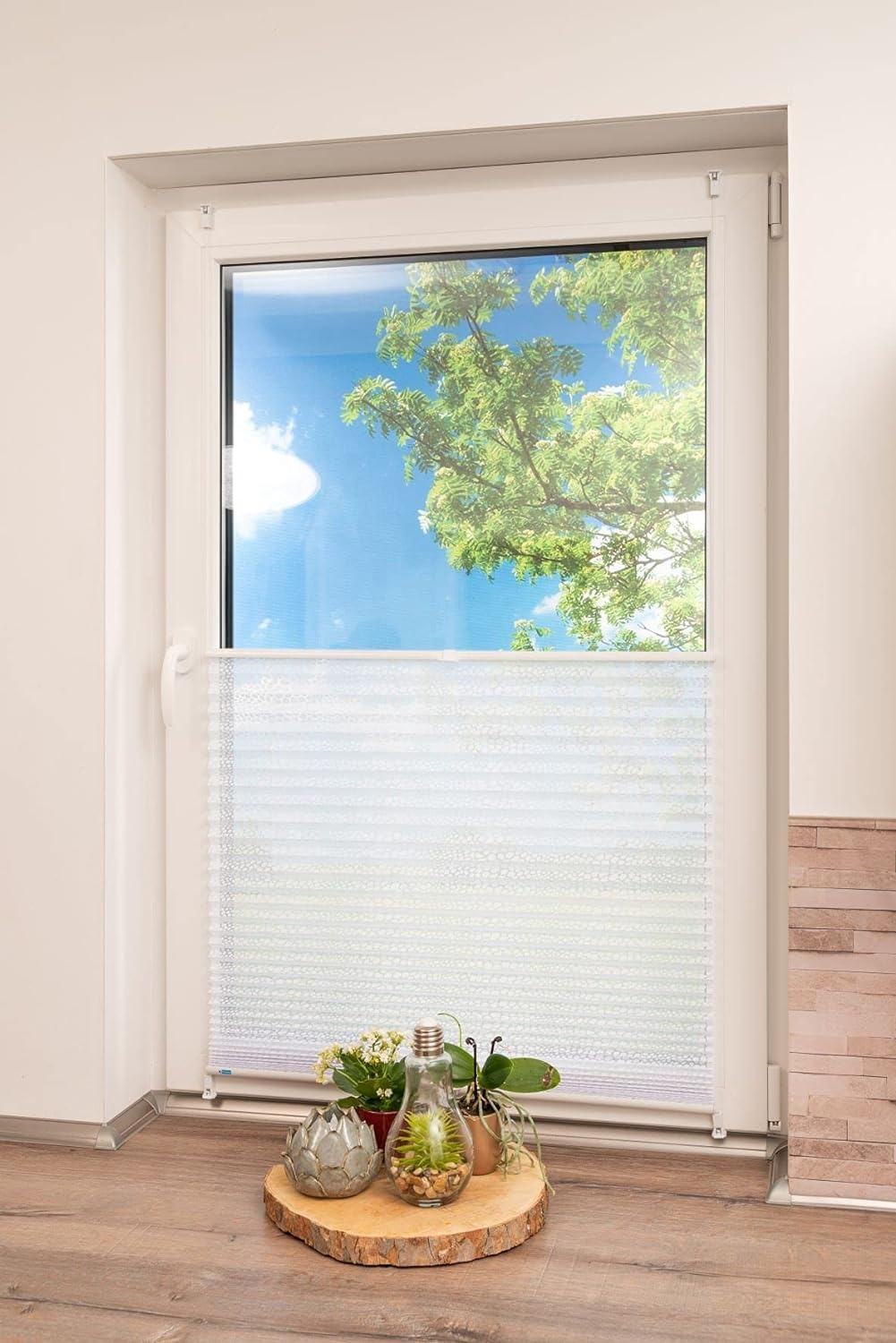 Smartop High Quality Cordless Blackout Sunshade Pleated Blinds Easy Fix Translucent Soft Roller Pleated Blinds Modern Design