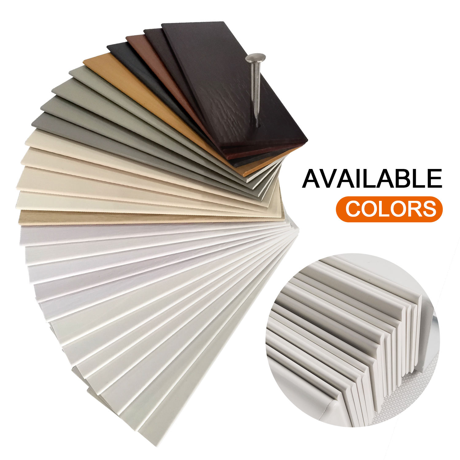 Smartop White PVC Window Venetian Blinds with Ladder Tape Wooden Blinds for Home Office Built-in Installation Type