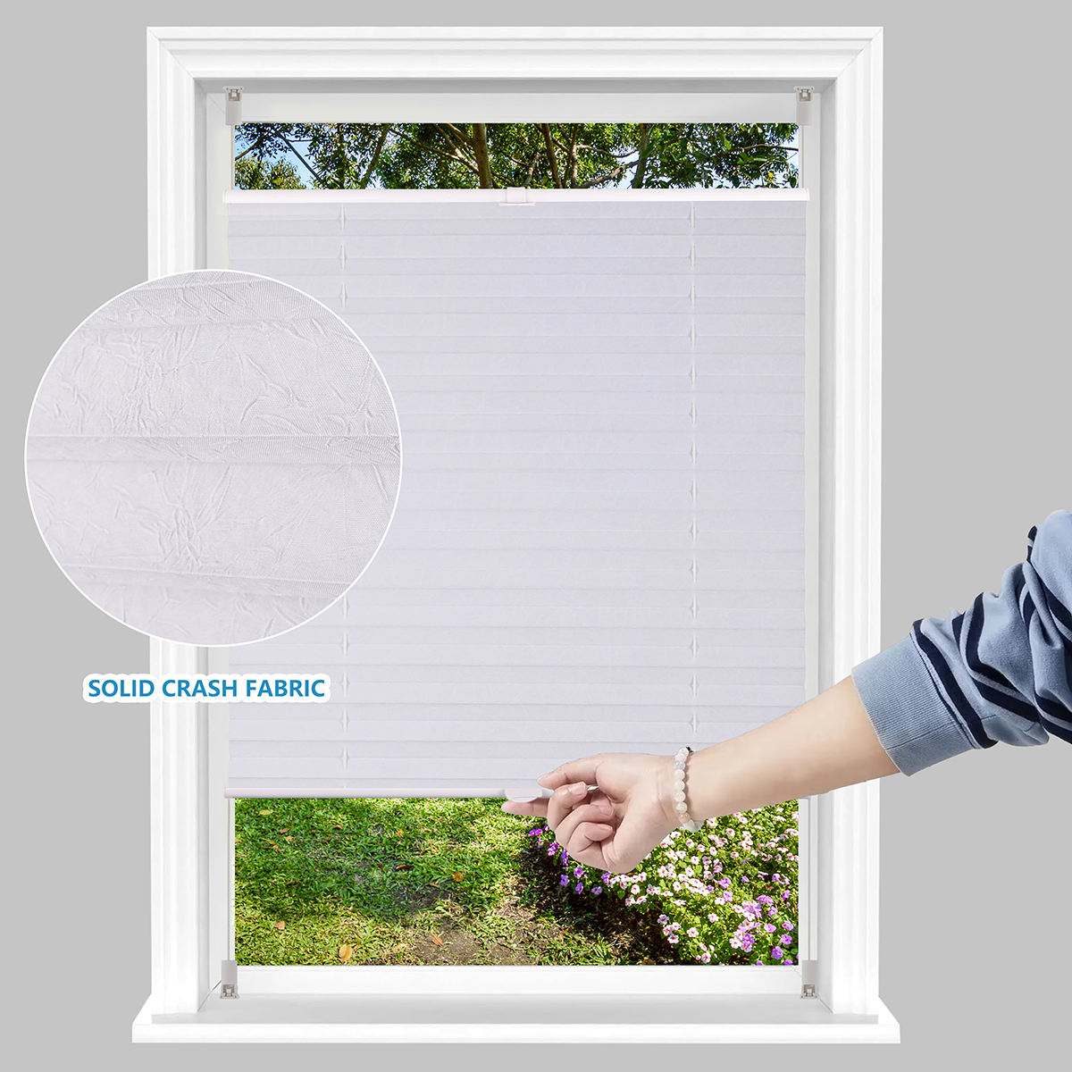 OEM Cordless Pleated Blinds Full Blackout UV Protection Day and Night Honeycomb Shades Safe for Kids and Pets Free Sample