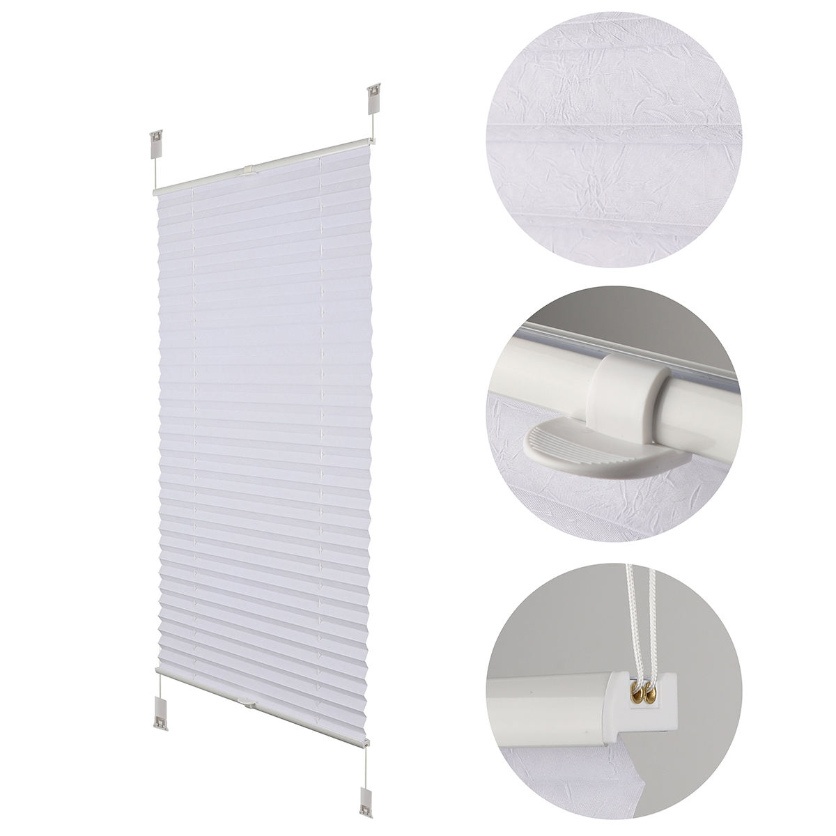 OEM Cordless Pleated Blinds Full Blackout UV Protection Day and Night Honeycomb Shades Safe for Kids and Pets Free Sample