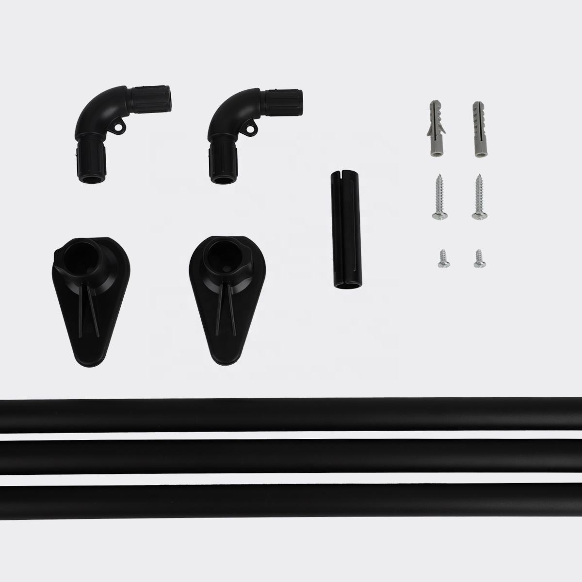 Best Selling Universal U Shape Aluminum Shower Curtain Rod Show Rail Metal Decorative Shower Rods