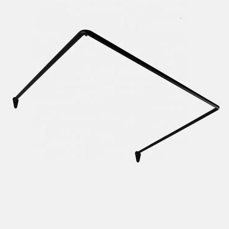 Best Selling Universal U Shape Aluminum Shower Curtain Rod Show Rail Metal Decorative Shower Rods