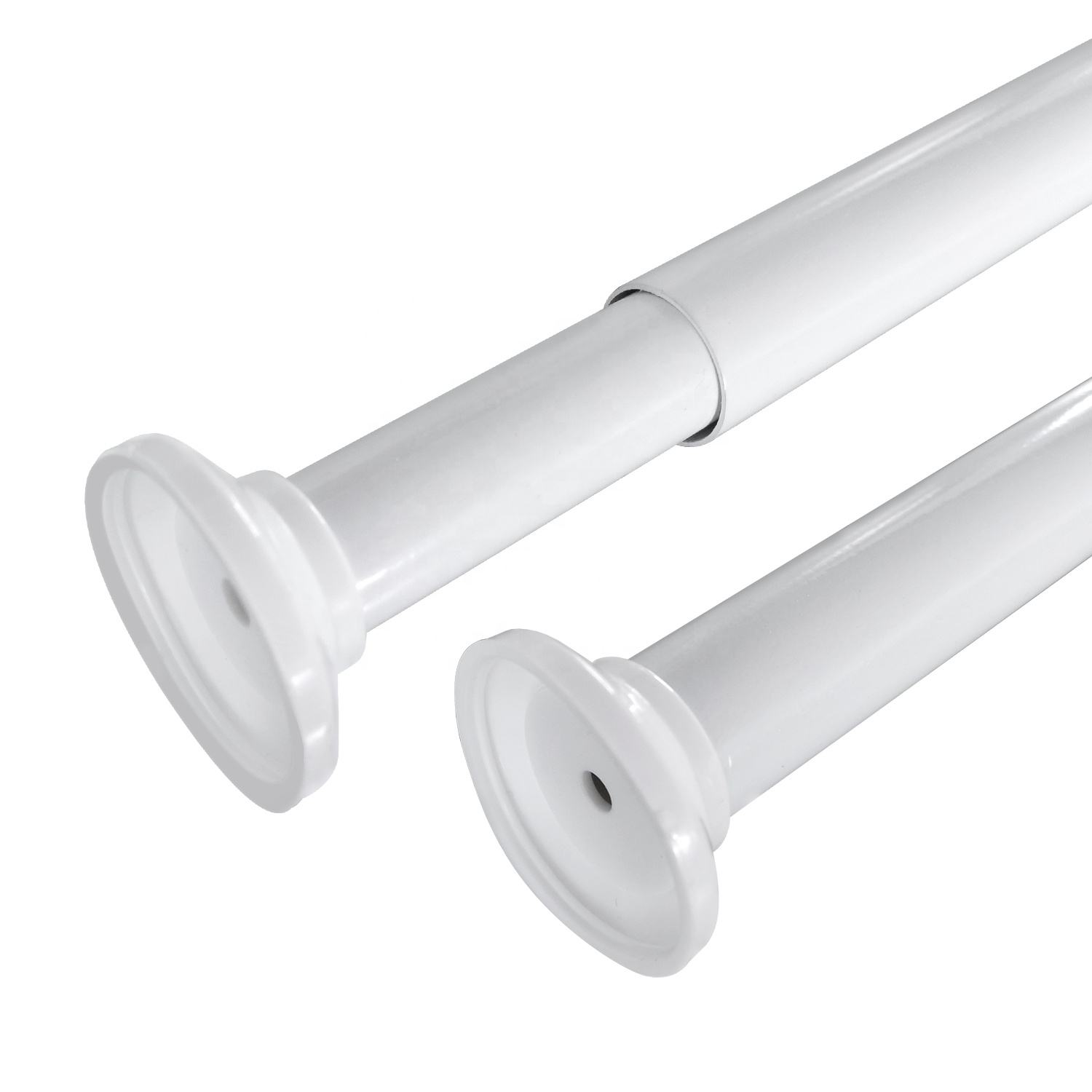 Hot Sale Luxury Spring Loaded Long Curtain Rods Easyfix Tension High Quality Shower Curtain Rod Adjustable for Bathroom