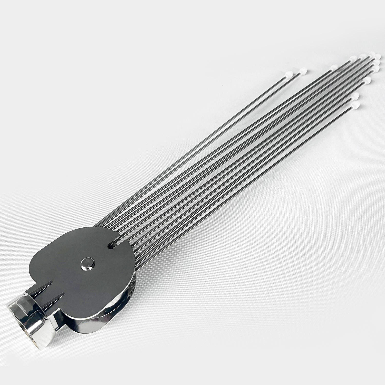 Adjustable Round Metal Bathroom Curtain Rail Pole Traditional Style Circular Shower Rod with Sector Shower Umbrella