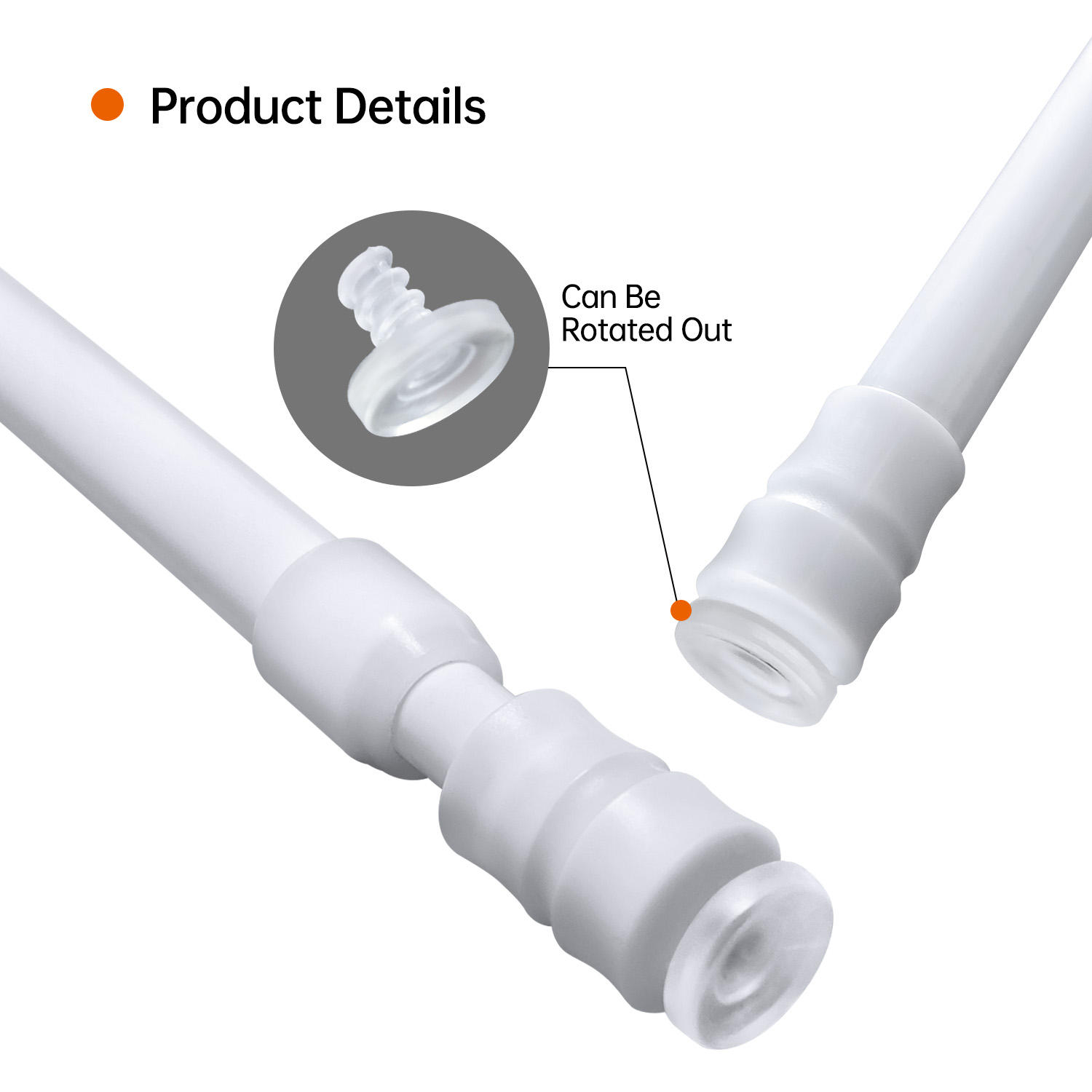 Wholesale Custom Factory Price Traditional Metal Curtain Hardware Tension Rod Extendable