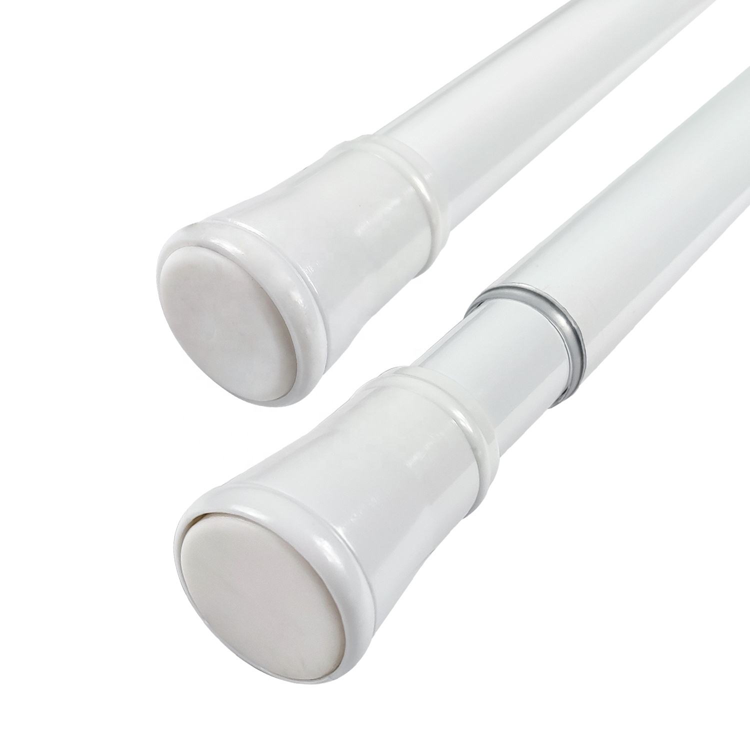 SMARTOP Factory Direct Supply Adjustable Bathroom Shower Curtain Pole Customizable Design Metal Aluminum Twist-lock Easily