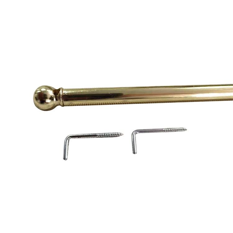 China Factory Wholesale Home Decoration Windows Curtain Pole Metal Extendable Curtain Pole