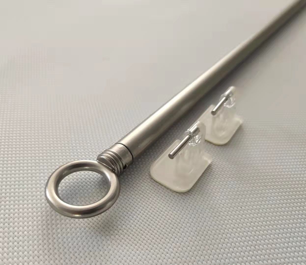 Wholesale Metal Coffee Curtain Rod for windows Durable Fitting Room Curtain Cafe Rod Pole