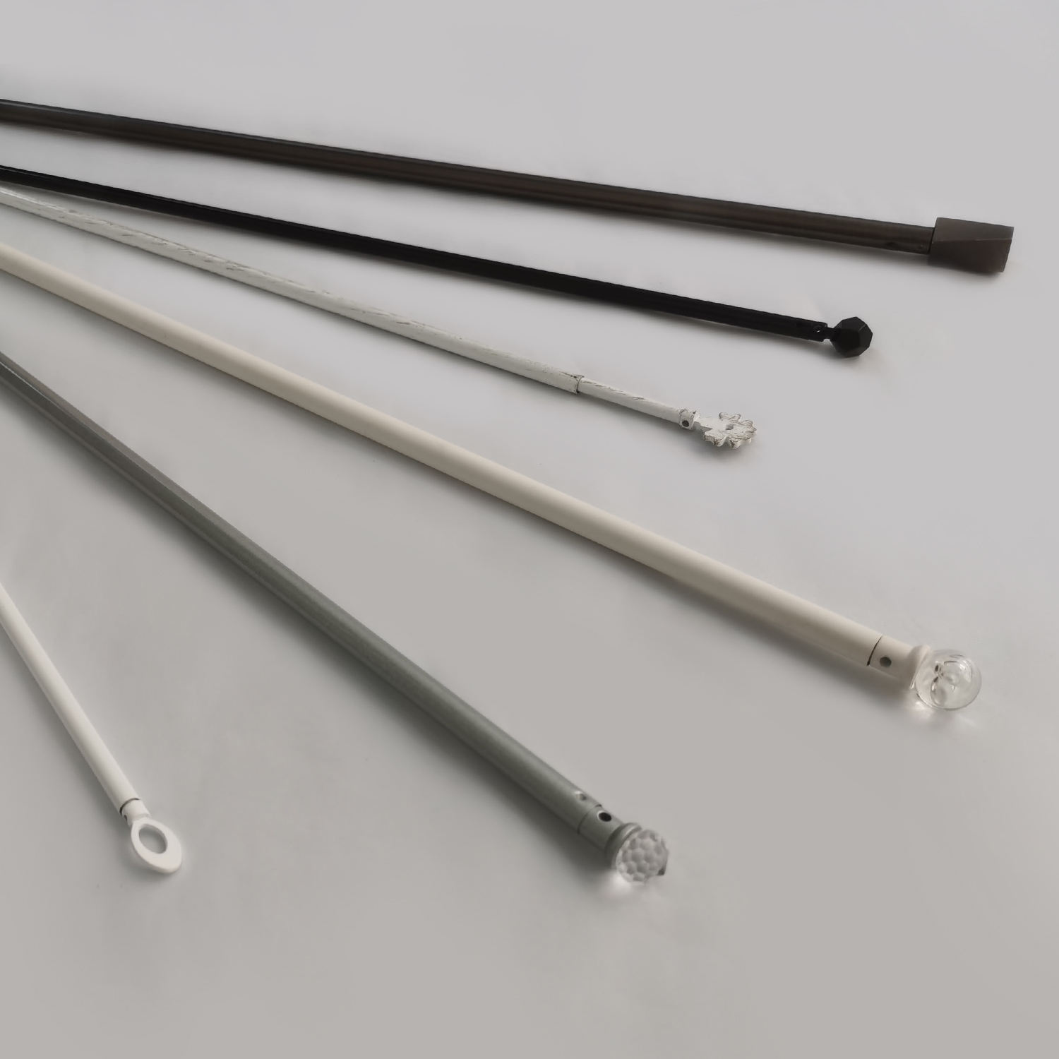 Wholesale Factory Price Adjustable Coffee Rod Cafe Rod Curtain Pole and Track Accessories